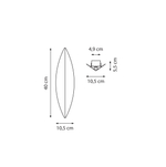 808672 Бра MURO FOGLIA 6W LED 480LM ЗОЛОТО 3000K