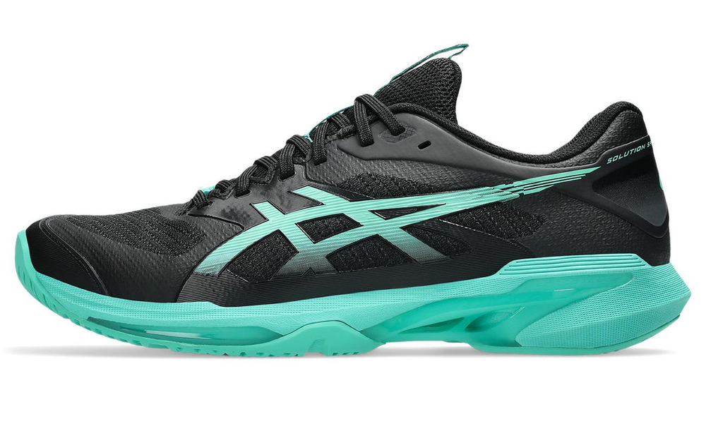 Теннисные кроссовки Asics Solution Speed FF 4 - black/aurora green