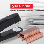 Скобы для степлера медное покрытие №10 1000 штук BRAUBERG "EXTRA" до 20 листов (40 штук в упаковке)