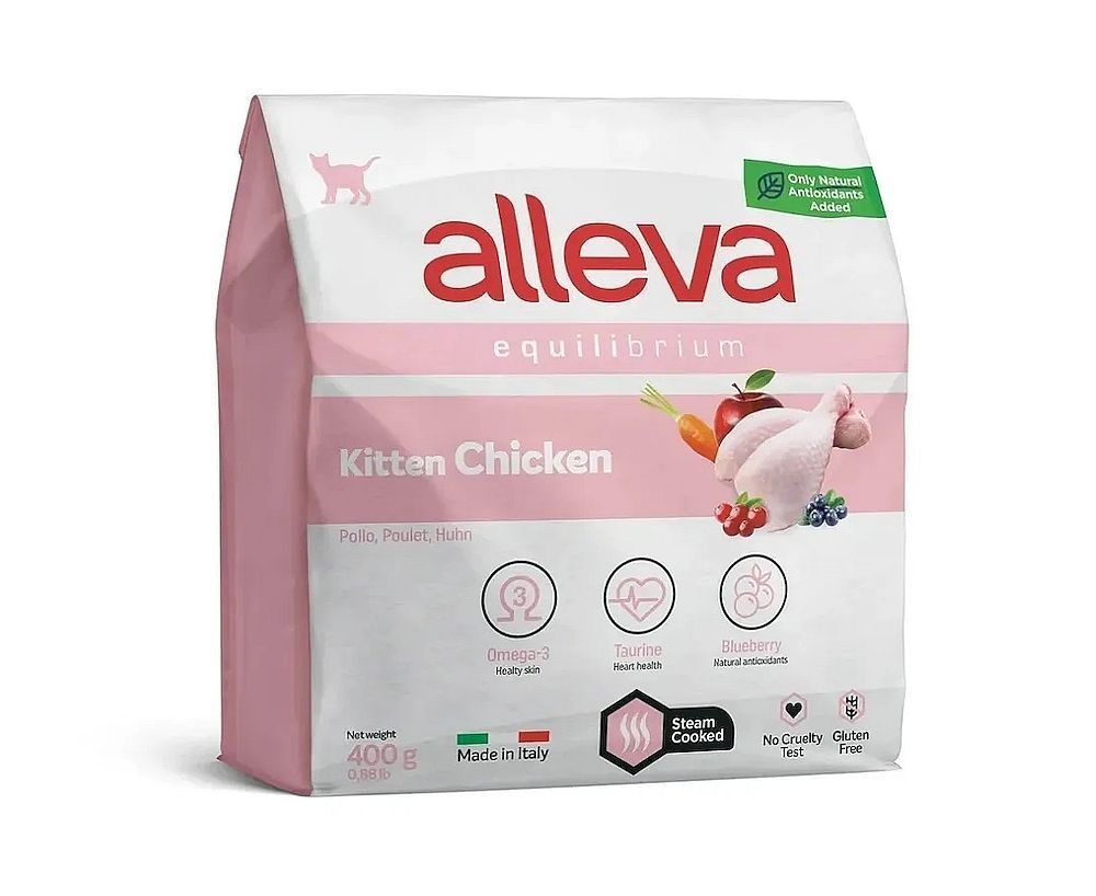 Корм для котят Аллева Эквилибриум  с курицей 0,4 кг