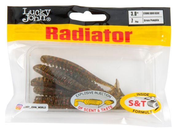 Виброхвосты съедобные LJ Pro Series RADIATOR 3.0&quot;(7,5 см), цв. PA03, 7 шт.