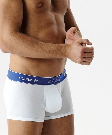 Трусы мужские боксеры (1 шт) Atlantic MH-1200, хлопок, белый