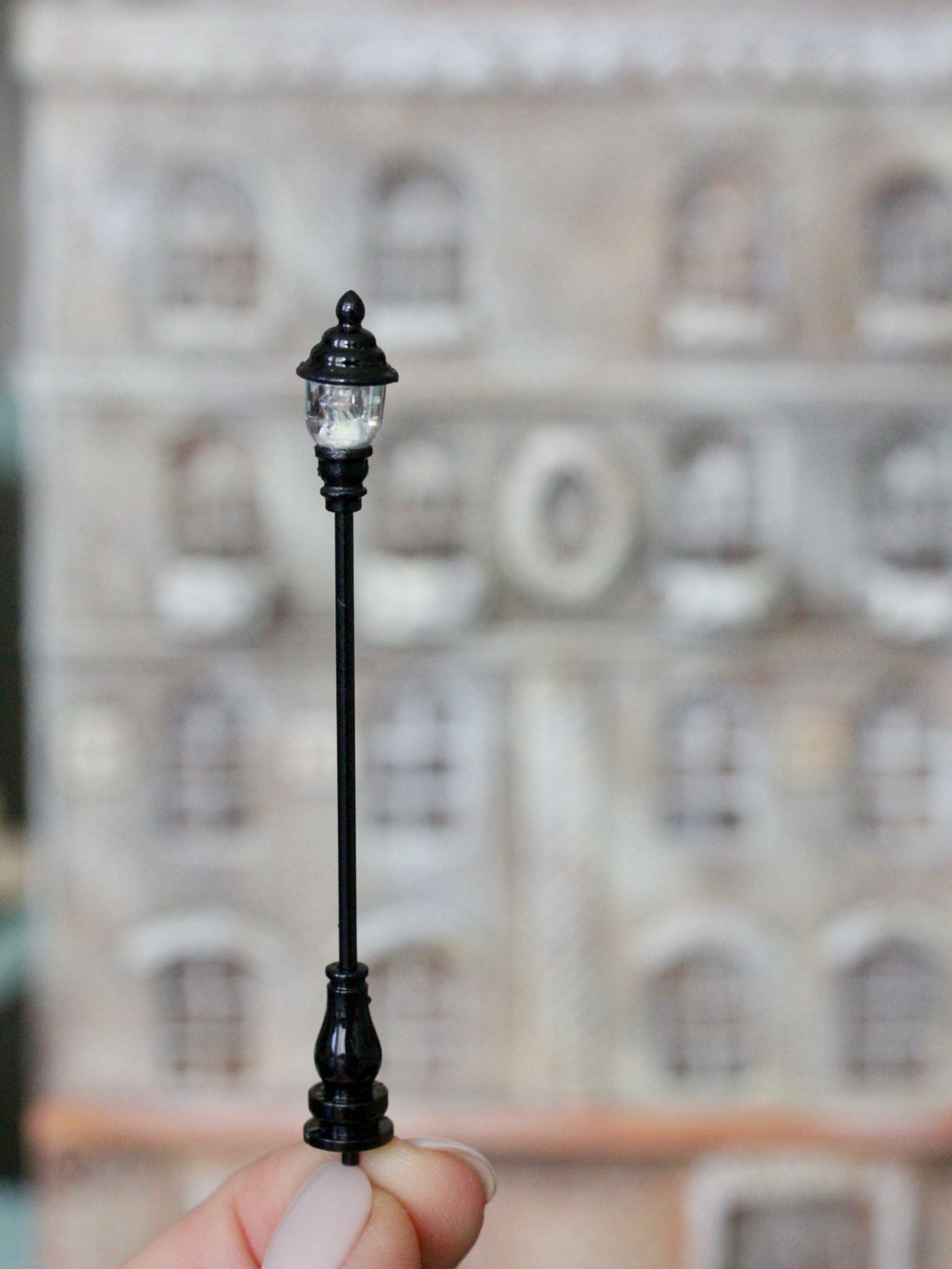 Фонарь уличный миниатюрный для макетов "Парковый #2" (85 мм; 5 штук) / мини фонари для парков и железных дорог