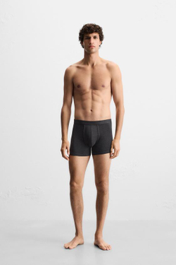 ZARA НАБОР ИЗ ТРЕХТРУСОВ-БОКСЕРОВ, РАЗНОЦВЕТНЫЙ