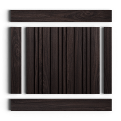 Стеновая панель HiWood декорированная, 270x12 см