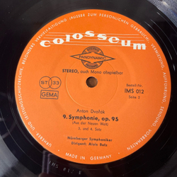 Винтажная виниловая пластинка LP Anton Dvorak А. Дворжак, Симфония № 9, плюс 7 дюймовка (Германия 1969)