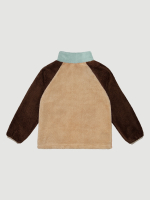 Плюшевая куртка на молнии Mjölk Color Block Blue Sky