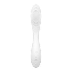 Вибромассажер Satisfyer Rrrolling Pleasure с движущимся шариком для стимуляции точки G, белый