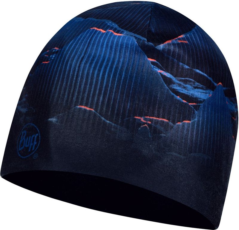 Тонкая теплая спортивная шапка Buff Hat Thermonet S Wave Blue Фото 1