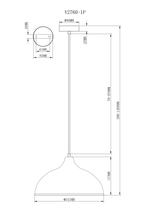 Подвесной светильник Moderli V2760-1P Sega