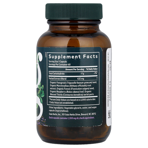 Gaia Herbs, Women, Lactation Support™, 60 капсул с жидкостью Liquid Phyto-Caps