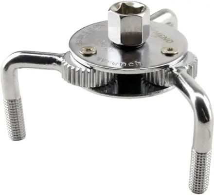 Съемник масляного фильтра (краб), 75–120мм., 1/2''–3/8''