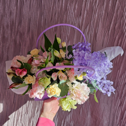 Композиция со стабилизированной гортензией "Счастье быть с тобой"