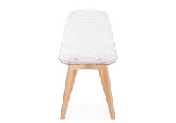 Пластиковый стул Vart clear / wood