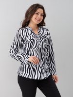 Блузка БЛ-22/белый-крупнаязебра
