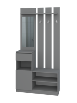 Прихожая ДЕПО-3 /1000*2000*353/ левая хаки / хаки