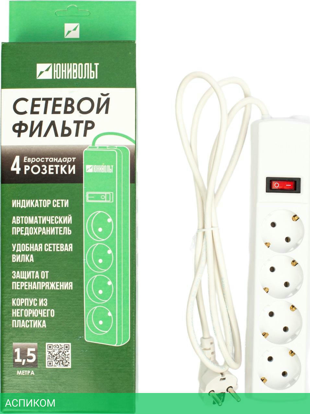 Сетевой фильтр Юнивольт 00-00000386