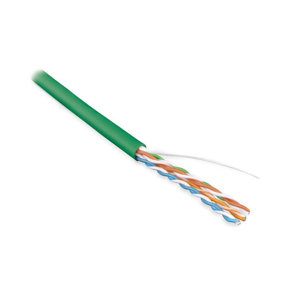 UUTP4-C5E-S24-IN-LSZH-GN-305 U/UTP кат.5е, 4 пары, 0,51 LSZH нг(А)-HF кабель витая пара Hyperline