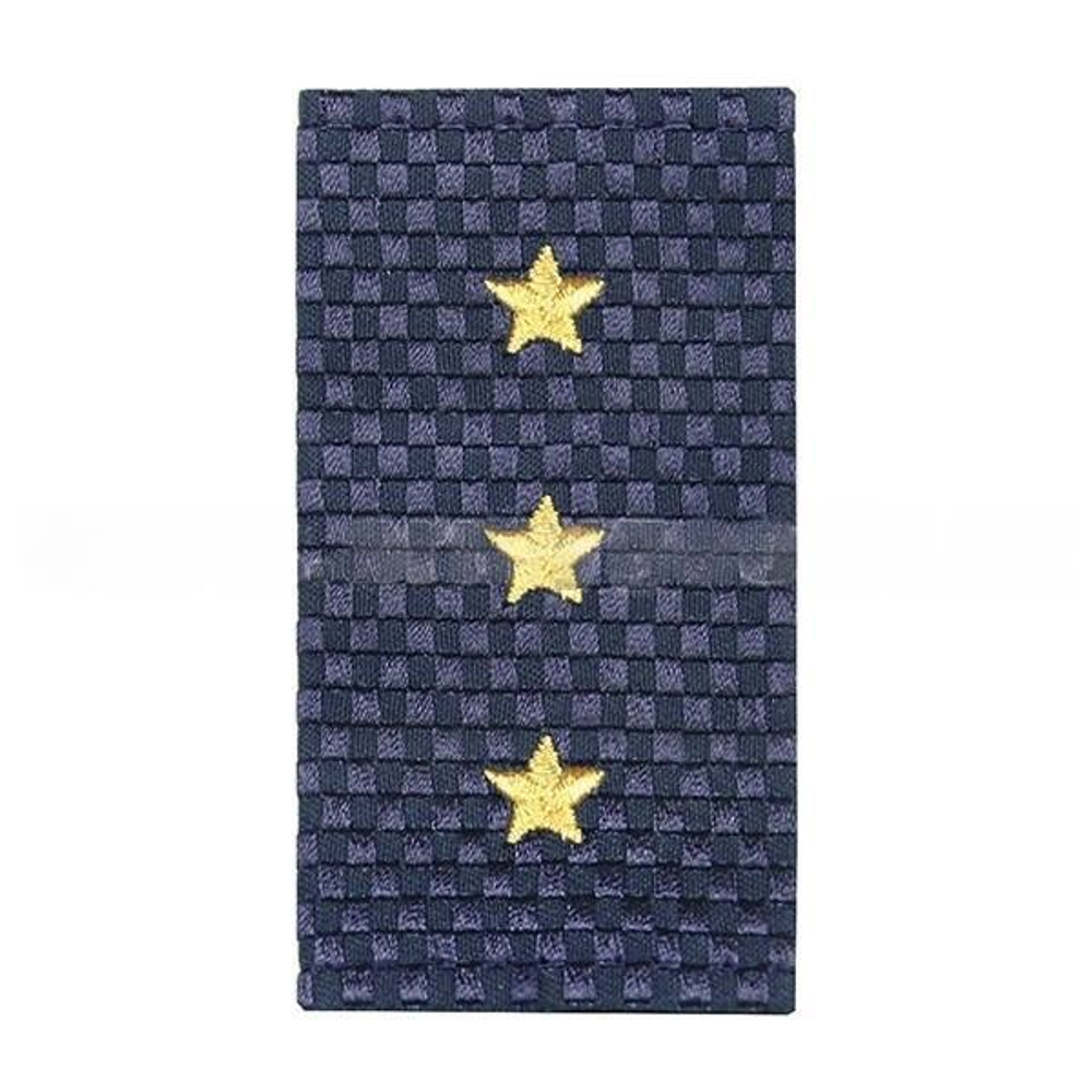 Фальшпогоны Полиция нового образца темно-синие вышит. ст.прапорщик