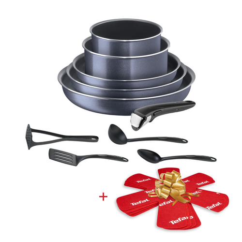 Tefal Ingenio Twinkle Grey 10 предметов 04180860 + протекторы