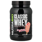 NutraBio, Classic Whey Protein, клубничное песочное печенье, 907 г (2 фунта)