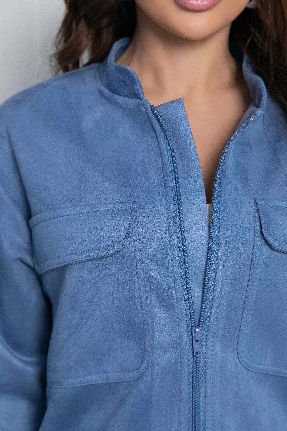 Жакет на молнии Александра (синий) Б10609 LT Collection