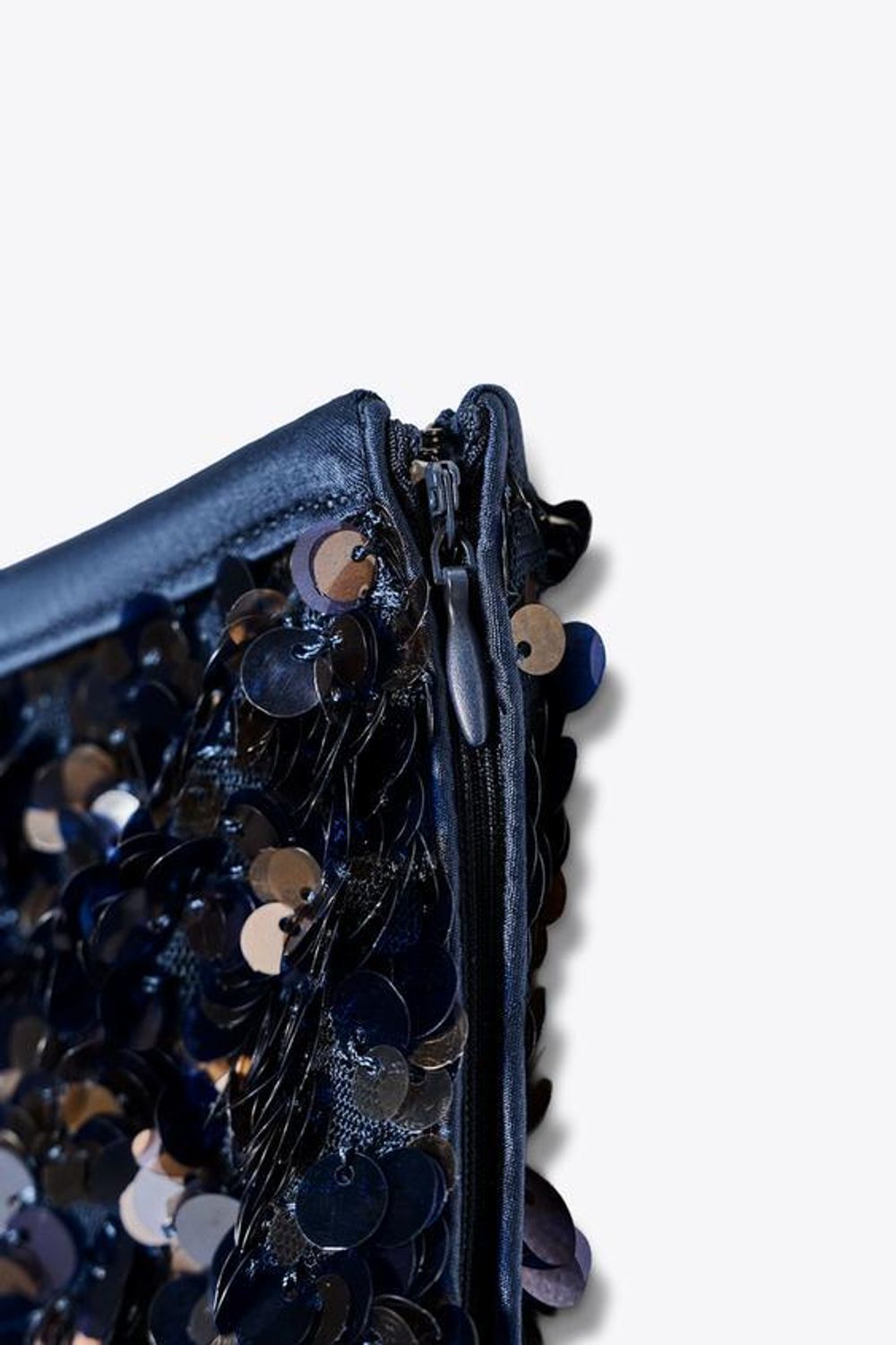 ZARA МИНИ-ЮБКА С ПАЙЕТКАМИ, ЧЕРНИЛЬНО-СИНИЙ