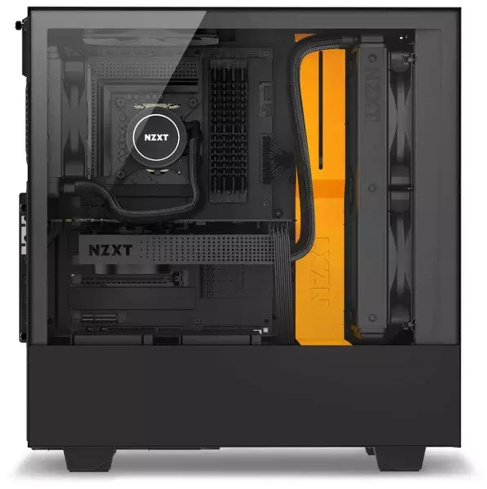 Корпус NZXT H500 Overwatch Window Mini-ITX, Micro-ATX, ATX Black/Orange (CA-H500B-OW) RTL