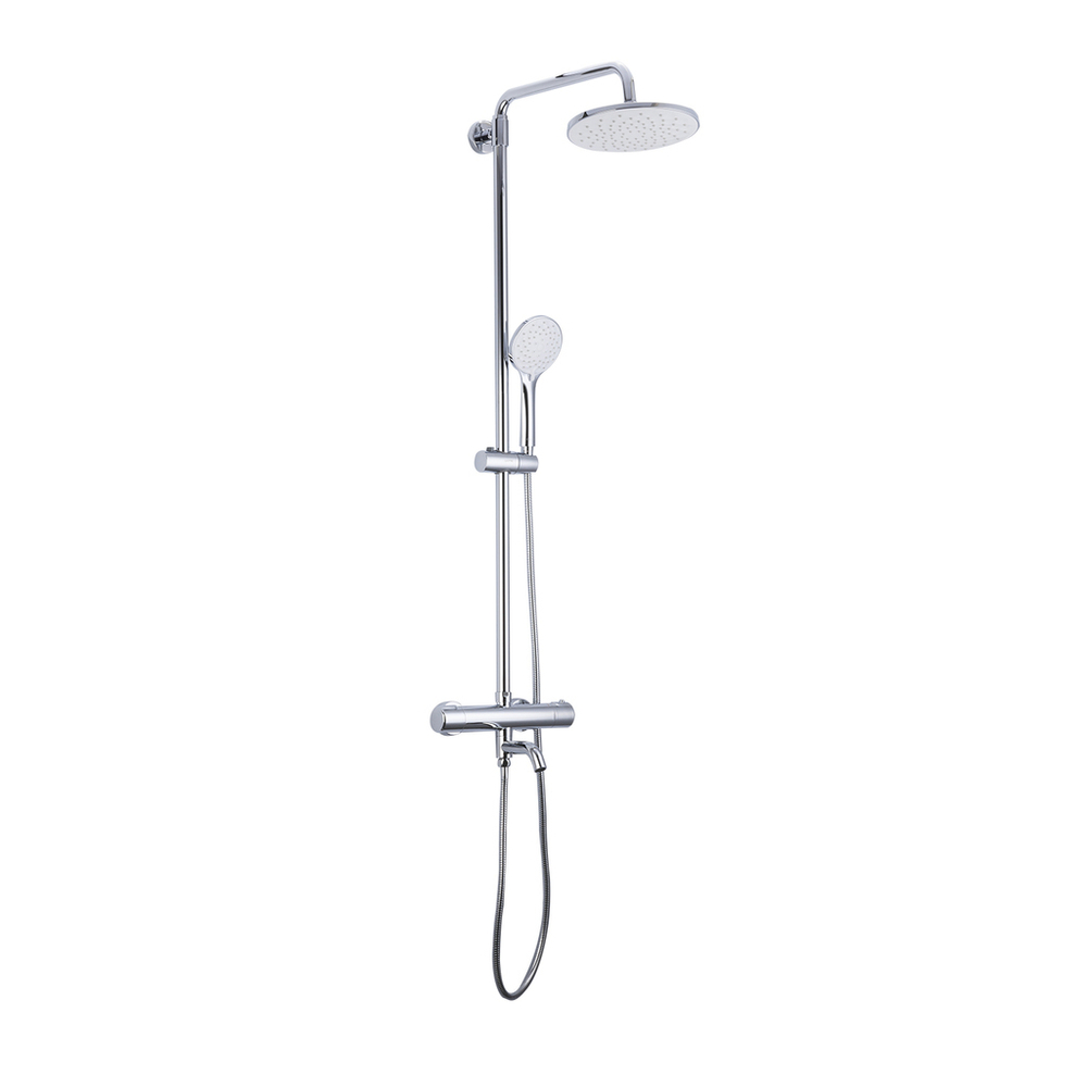 Душевая система термостат  G2490 GAPPO лейка "Тропический душ" D225 ХРОМ