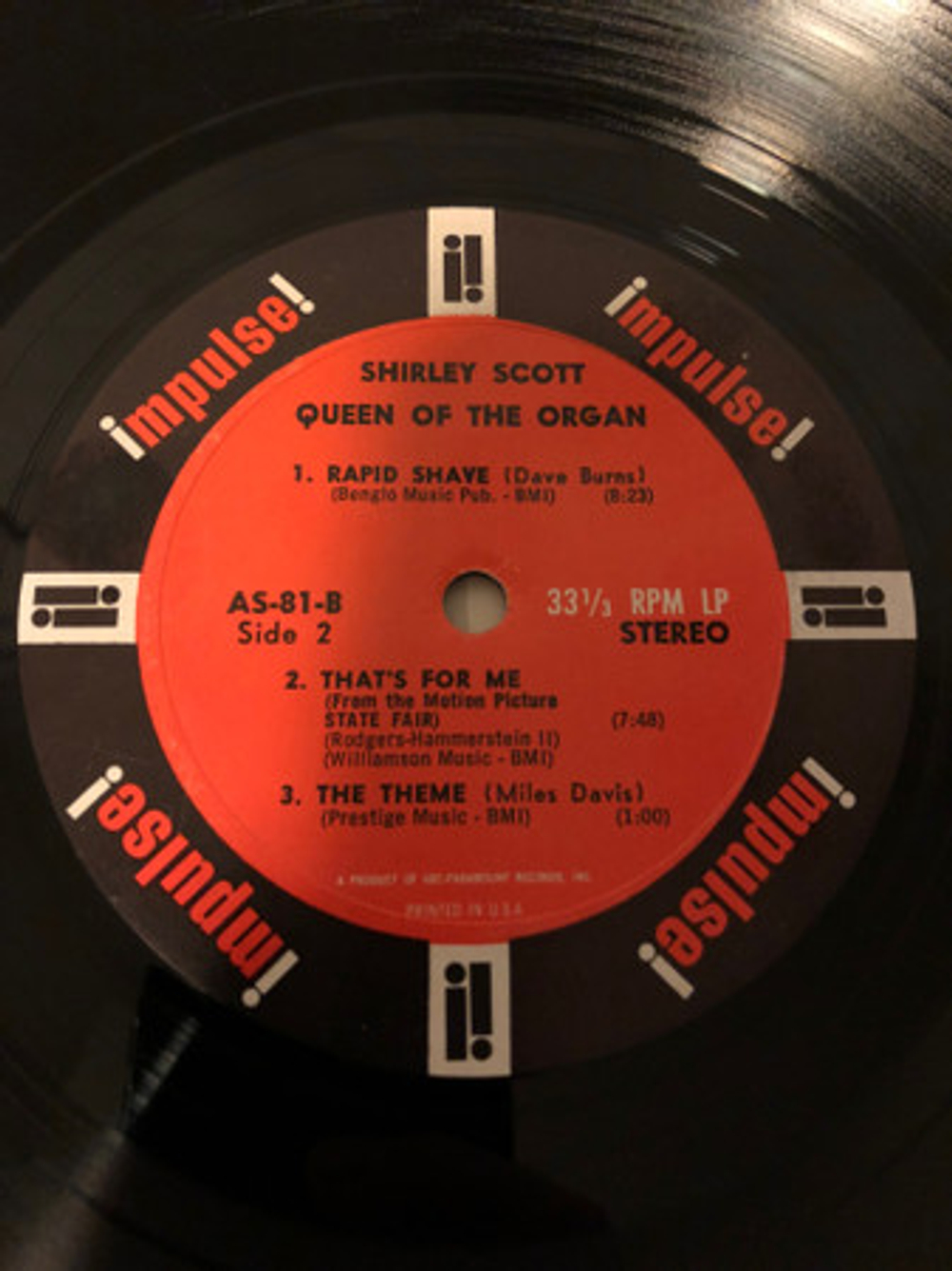 Shirley Scott - Queen of the Organ - US OG Impulse Stereo