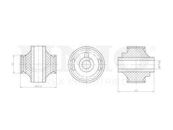 Сайлентблок задний переднего нижнего рычага UNIO RMP-20431