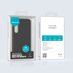 Чехол c поддержкой беспроводной зарядки от Nillkin для смартфона Samsung Galaxy S23, серия Super Frosted Shield Pro Magnetic