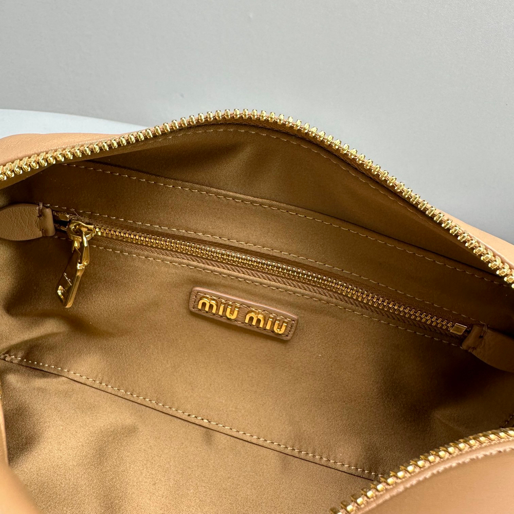 Miu Miu Matelasse Nappa Leather Top Handle Bag 24 cm