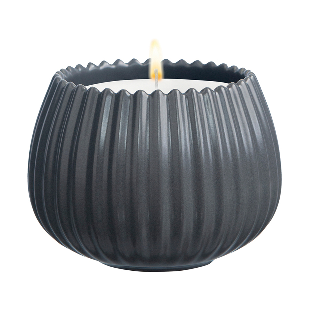 Свеча ароматическая Tkano Edge Hugs and Cookies серая 30ч