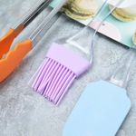 Набор кухонных принадлежностей силиконовый: кисточка+лопатка+щипцы, 24*5см/20.5*4.9см/26*5см, NNATA1