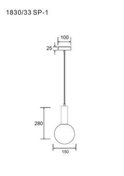 Подвесной светильник 1*G9 1830/53 SP-1 белый Eterno Divinare