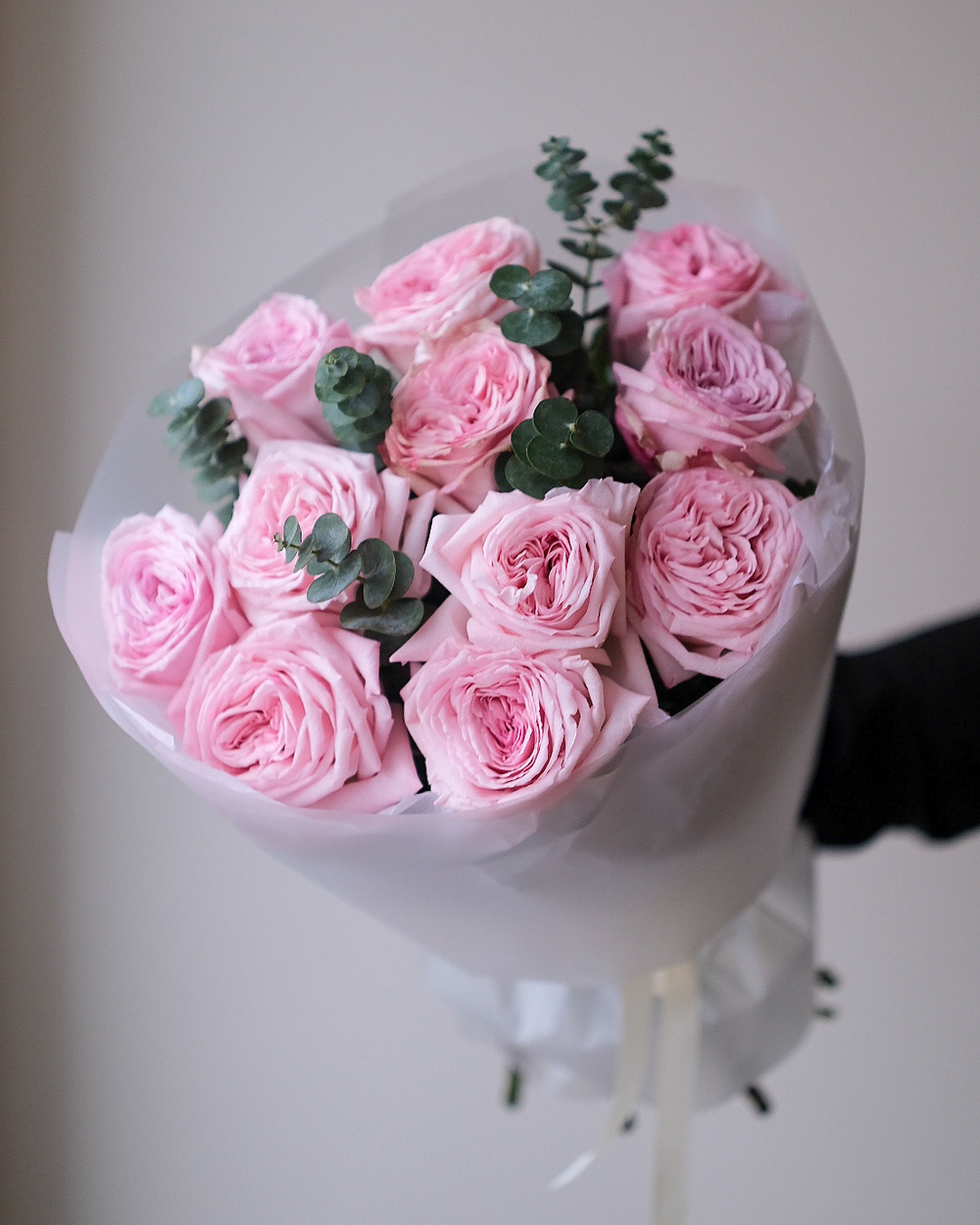 Моно из 11 пионовидных роз Охара