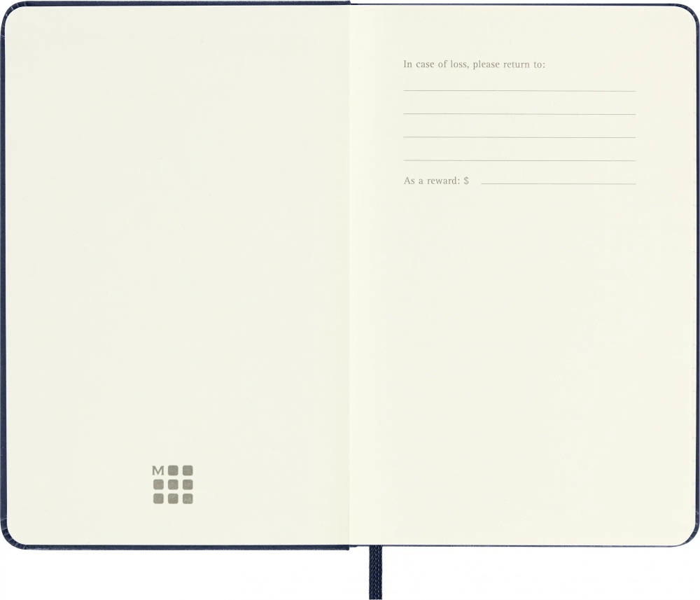 Еженедельник Moleskine (DHB2012WN2) Classic WKNT Pocket 90x140мм 144стр. синий сапфир