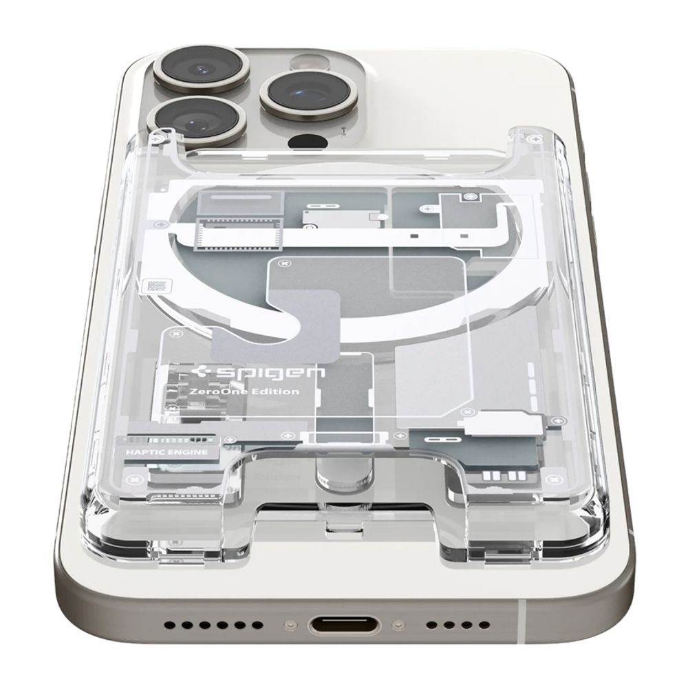 Пластиковый чехол-бумажник MagSafe Spigen Ultra Hybrid Zero One (Mag Fit) Гибридный поликарбонатный картхолдер. Вмещает до трёх карт