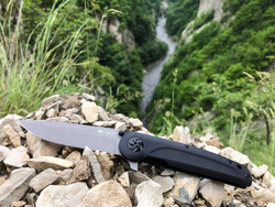 Складной нож Biker Z M390 (Cryo) StoneWash