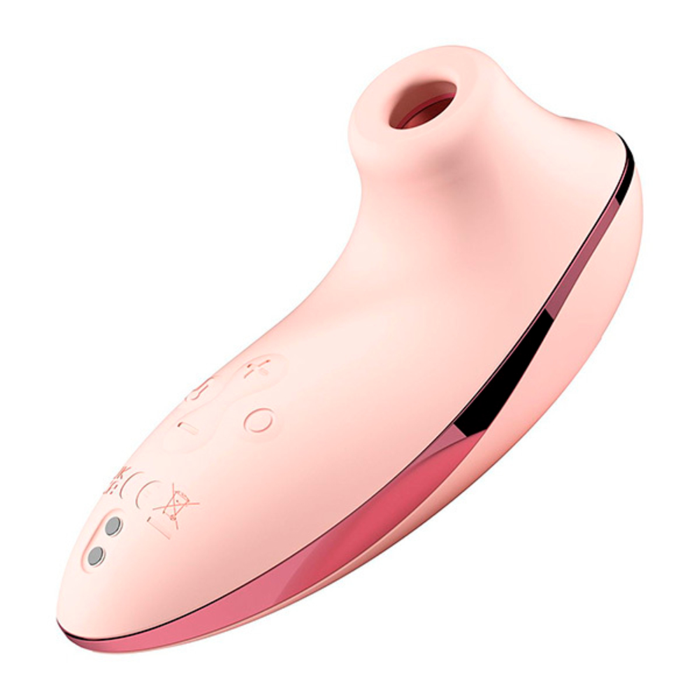 Вакуумный клиторальный стимулятор 11,6см с функцией нагрева и управлением через приложение BeYourLover Hiba HX029A