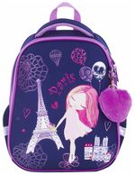 Ранец BRAUBERG PREMIUM, 2 отделения, с брелком, "Paris", 38х29х16 см, 228787