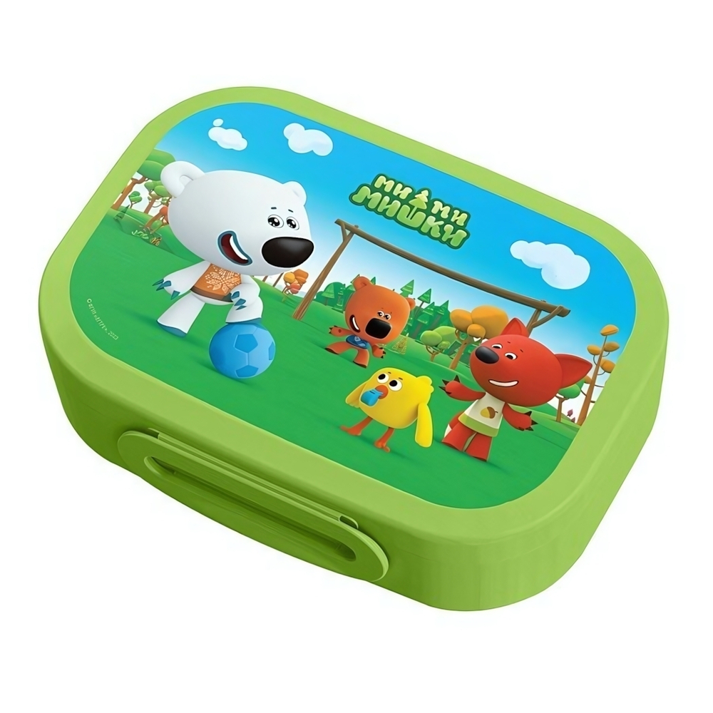 Ланч-бокс с декором "ми-ми-мишки", 0,98л (зеленый)