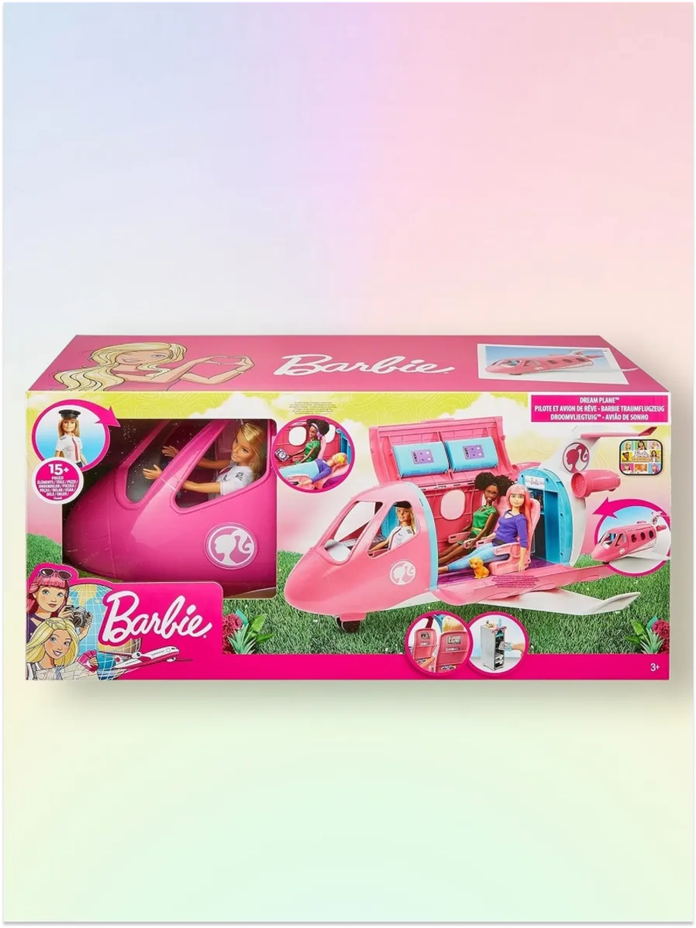 Игровой набор Самолёт мечты с куклой Барби GJB33