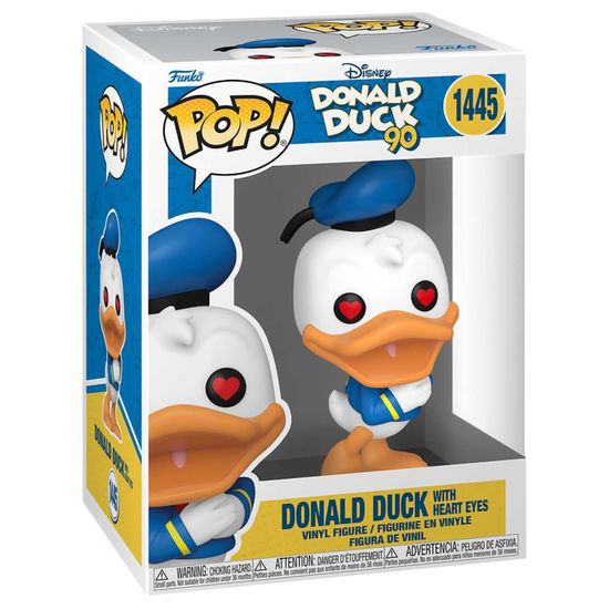 Фигурка Funko POP! Disney Donald Duck 90th Donald Duck with Heart Eyes (1445) 75725 / Фигурка Фанко ПОП! по мотивам мультфильмов студии Дисней, Дональд Дак