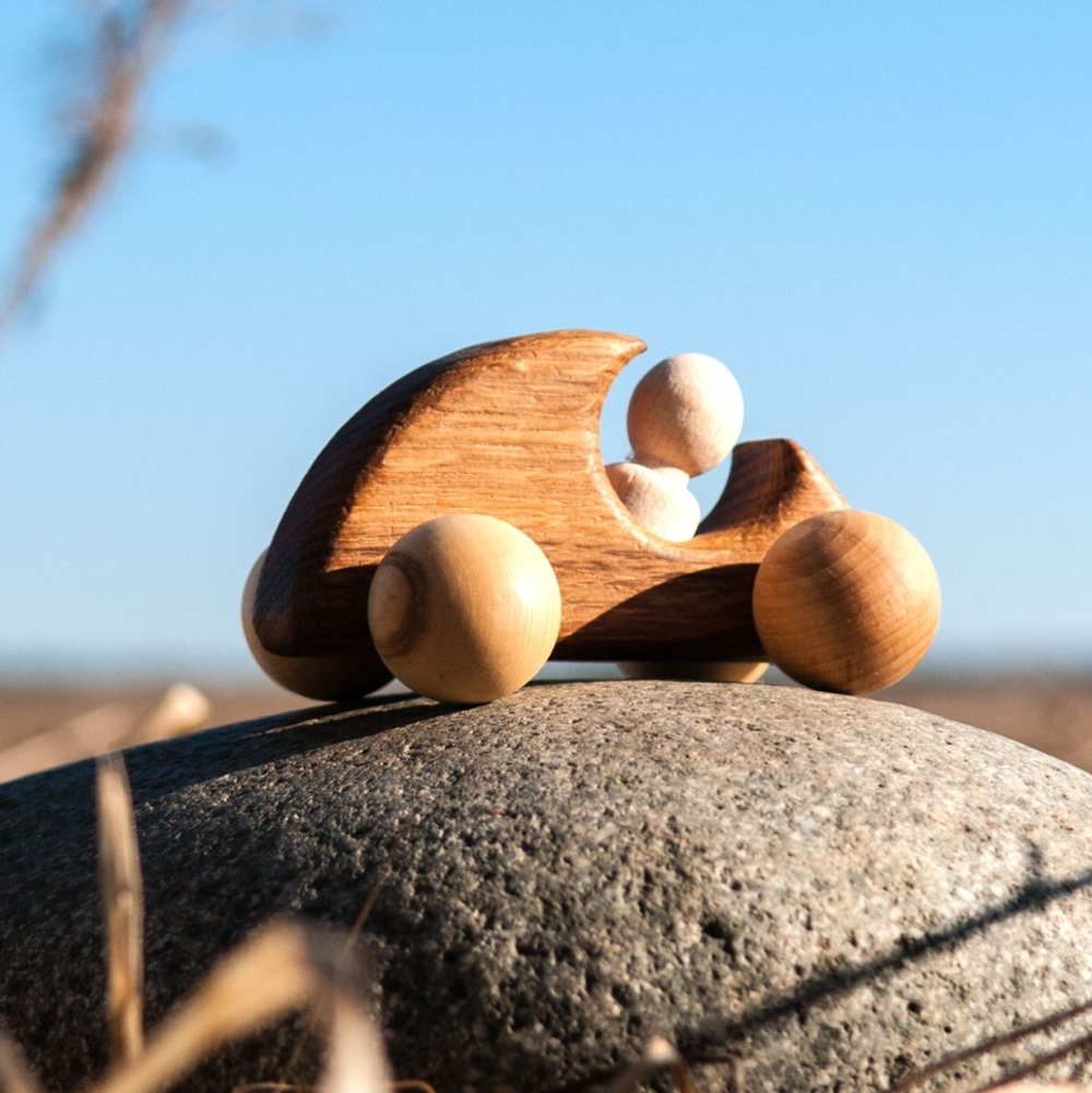 Деревянная машинка Спорткар МИНИ Леснушки