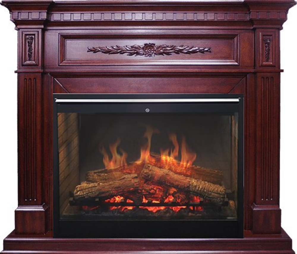 Каминокомплект Luxemburg - Темная вишня с очагом Symphony 30'' DF3020-INT