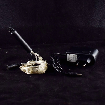 Электрогирлянда проволока нитки цветной, не мигает 100л, 1 м