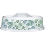 Крышка для холодильника и свч d-24см с декором (бесцветный)