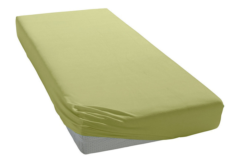 Простыня трикотажная 180-200x200 Elegante 8000 зелёная Германия